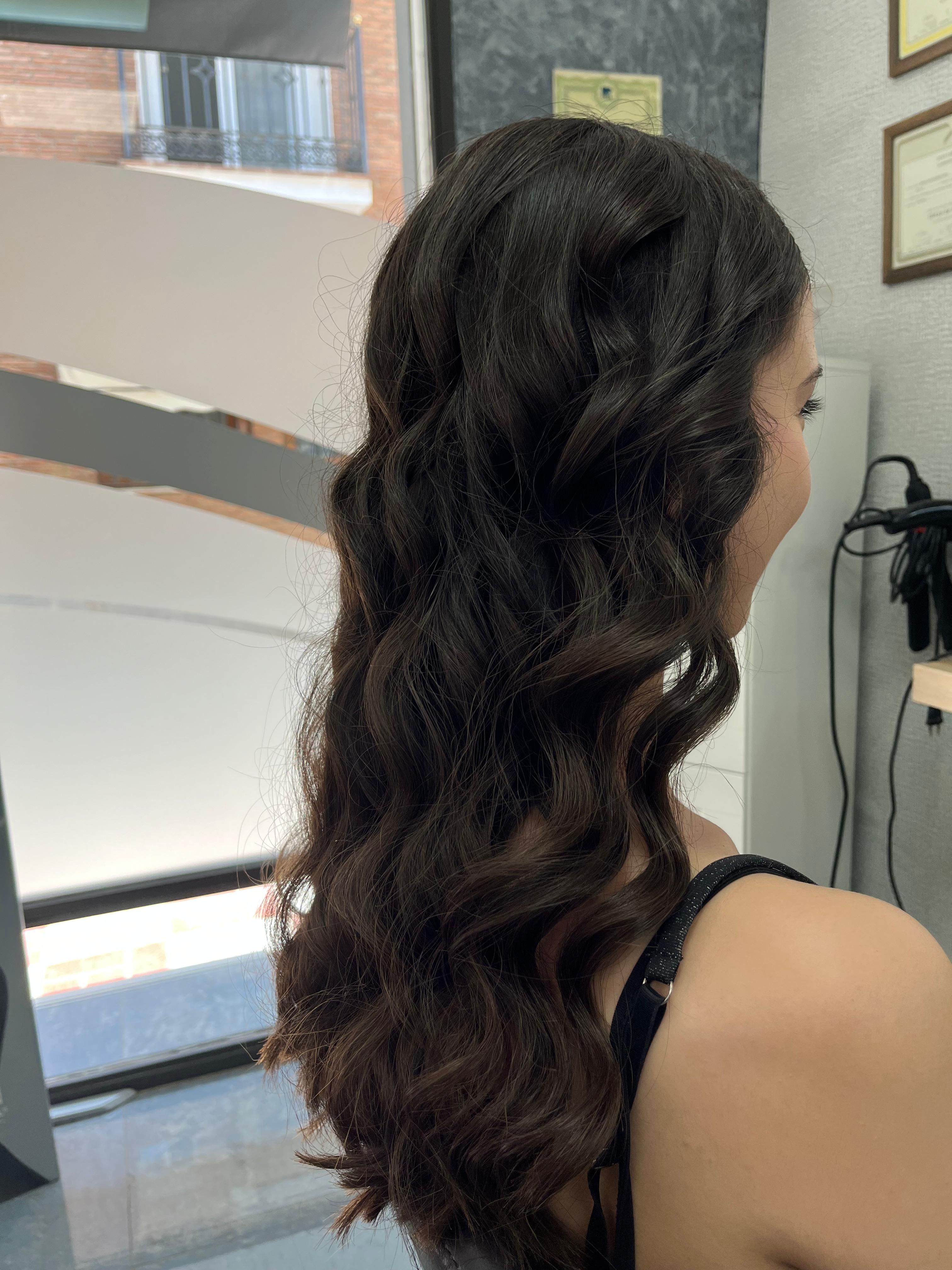Peinado con ondas