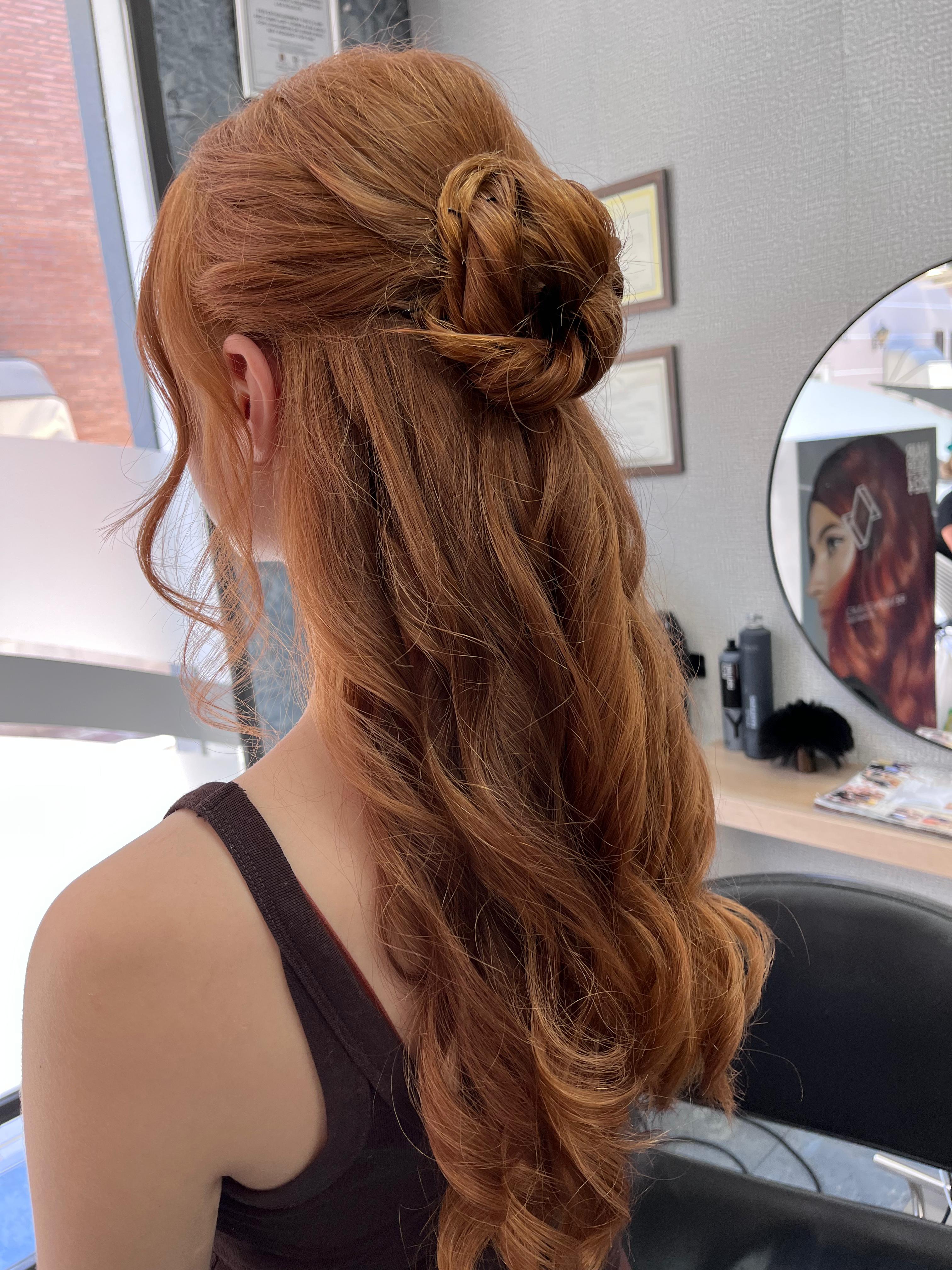 Semirrecogido con ondas - vista 2